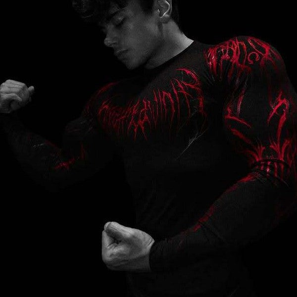 Long-sleeved stretch quick-drying tight-fitting garment for fitness