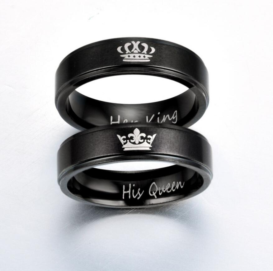 Her King his Queen Crown couple Ring