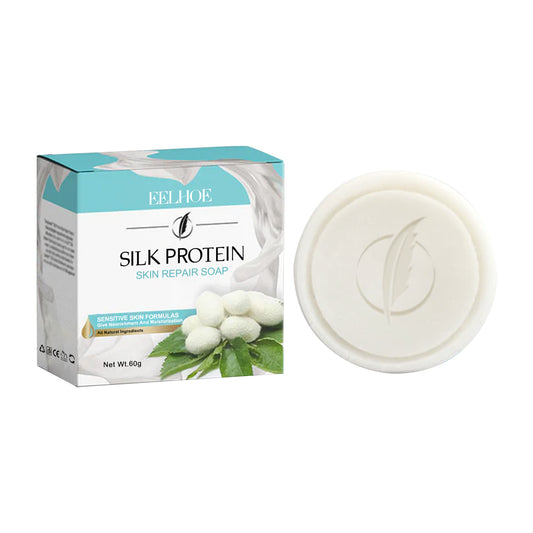 Eelhoe Protein Repair Cleansing Soap Silk Protein Goat Milk Brighten Face Wash