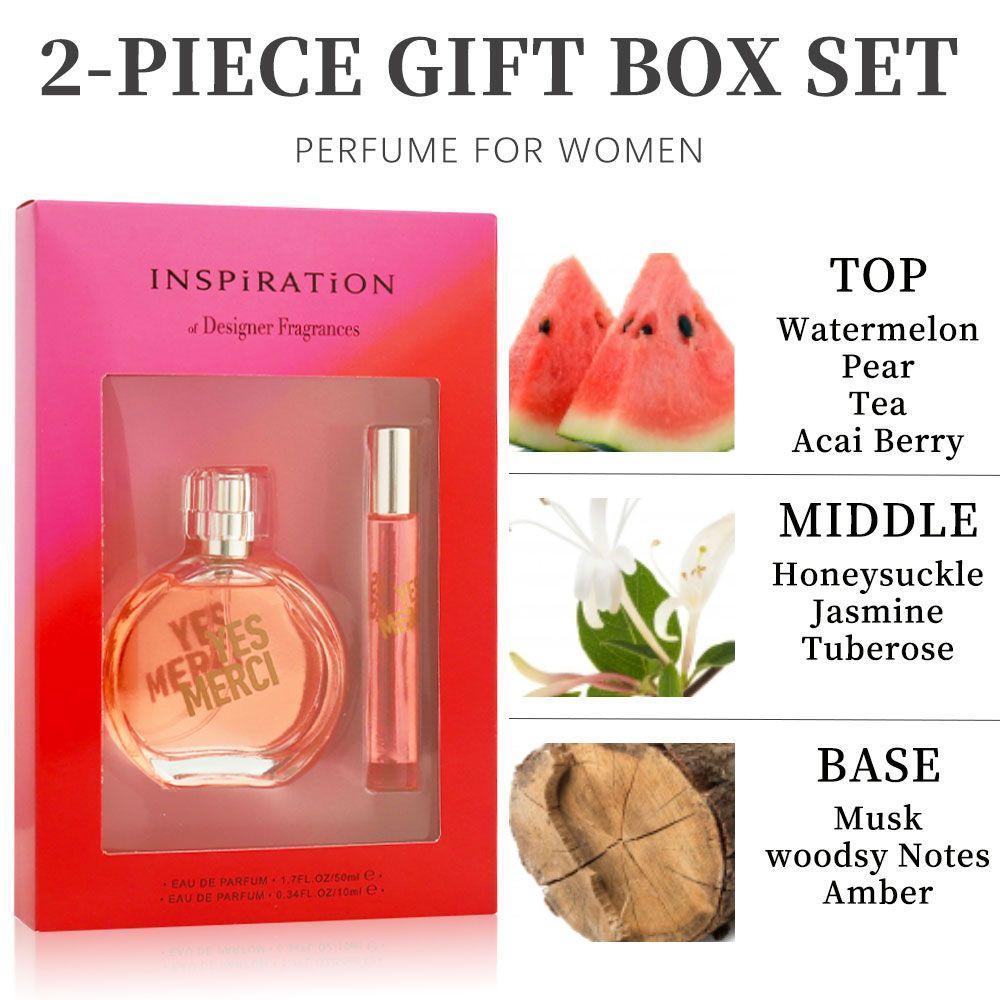 Womens Two Piece Perfume Set Fresh And Natural For Daily Use And Gift