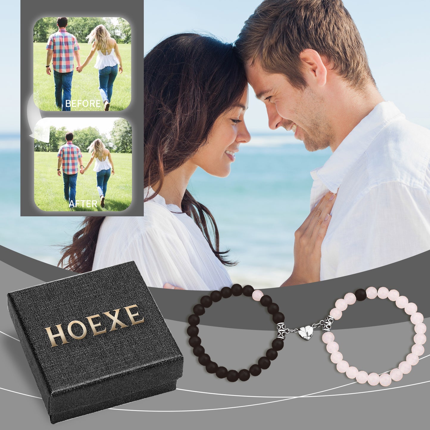 Couples Link Bracelet, Men And Women Link Hand Decoration Accessories Comfortable Durable Bracelet