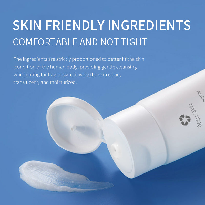 HLMY Amino Acid Facial Cleanser Gentle Foaming Face Wash For All Skin Types