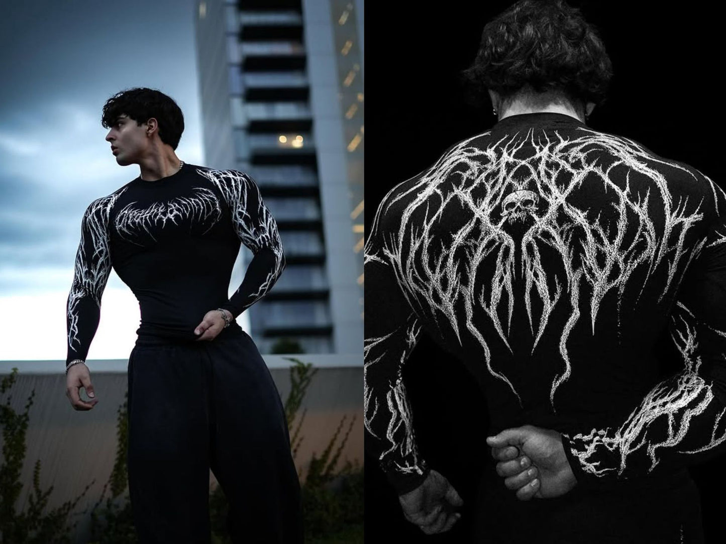Long-sleeved stretch quick-drying tight-fitting garment for fitness