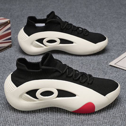 New Trendy Versatile Mesh Shoes With A Breathable Thick Sole