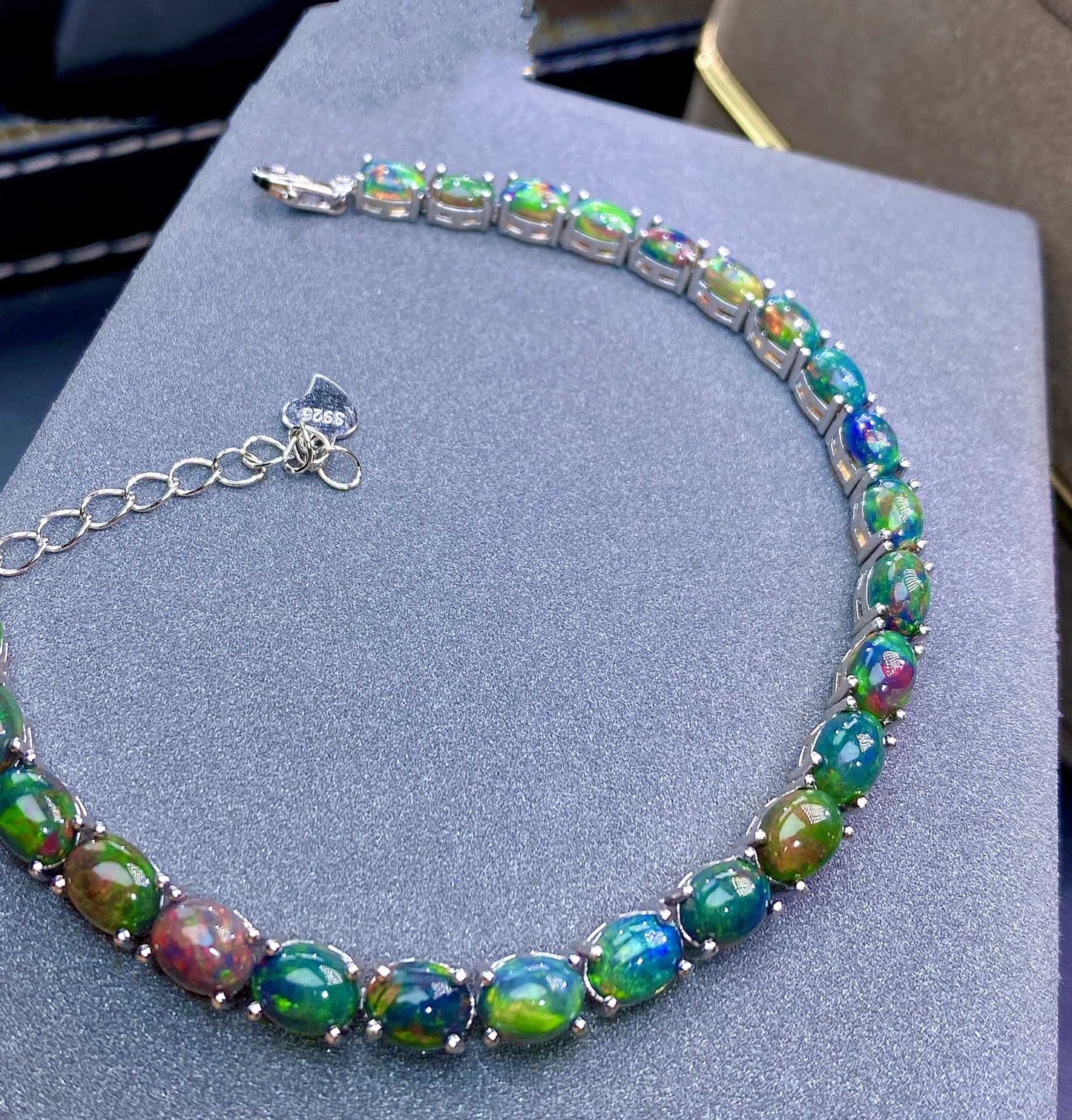 Polished Apatite Bracelet Natural Stone Jewelry Fashion Trend