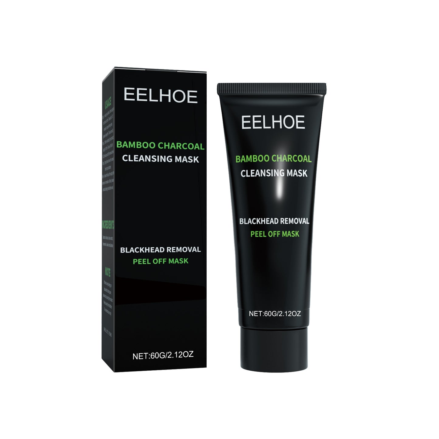 EELHOE Bamboo Charcoal Blackhead PeelOff Mask for Pore Cleanse and Oil Control
