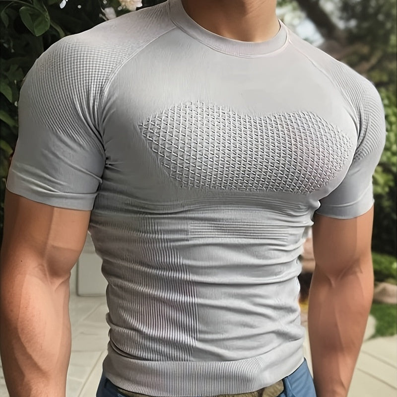 Seamless Short-Sleeve Sports T-Shirt For Professional Fitness Wear