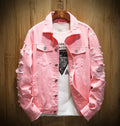 Men's Ripped Denim Jacket