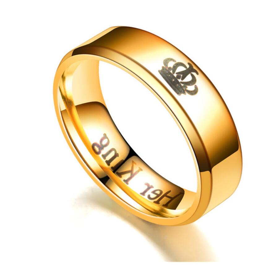 Her King his Queen Crown couple Ring