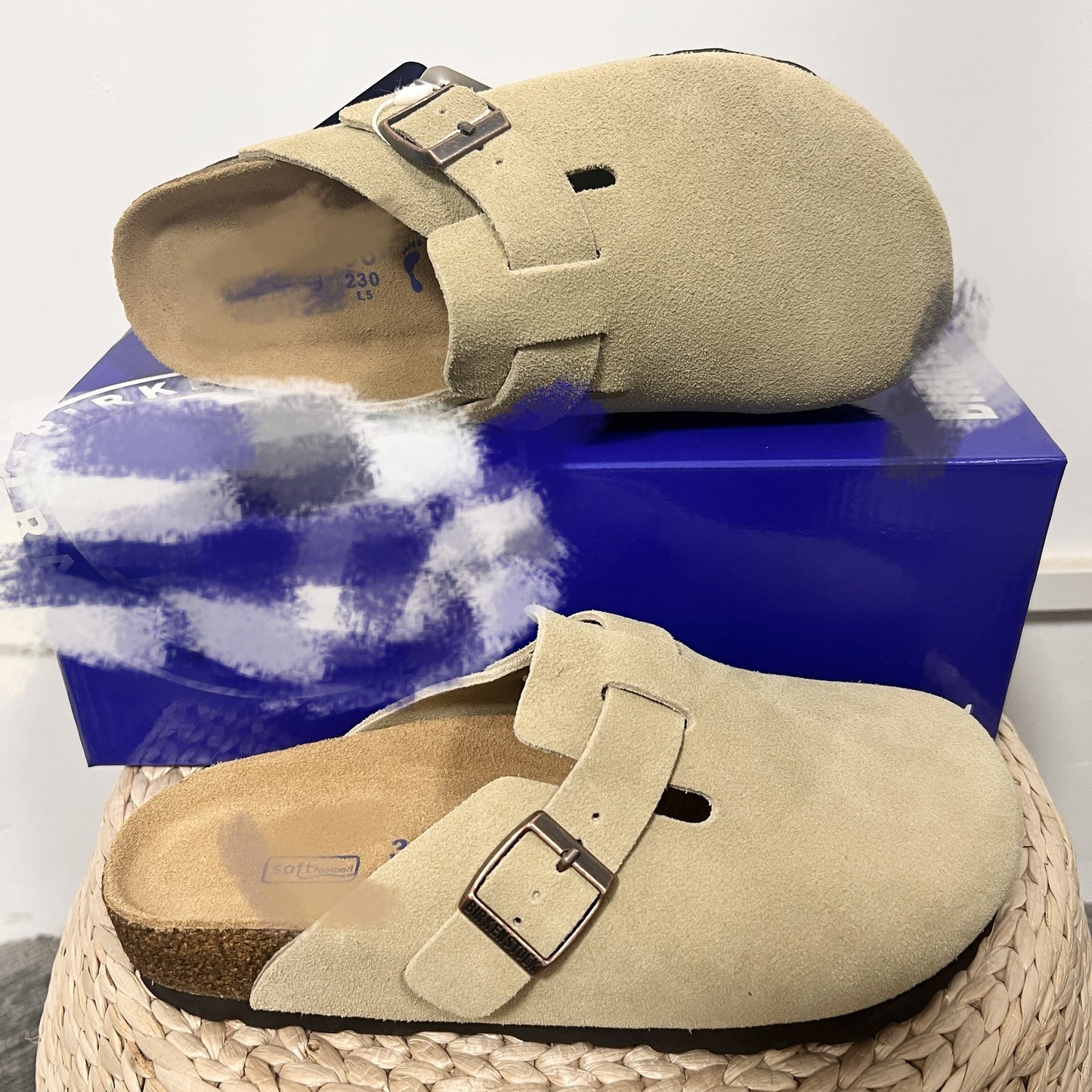 Genuine Leather Round Toe Hidden Heel Closed-Toe Sandals for Women Autumn and Winter Outdoor Wear BK Shoes