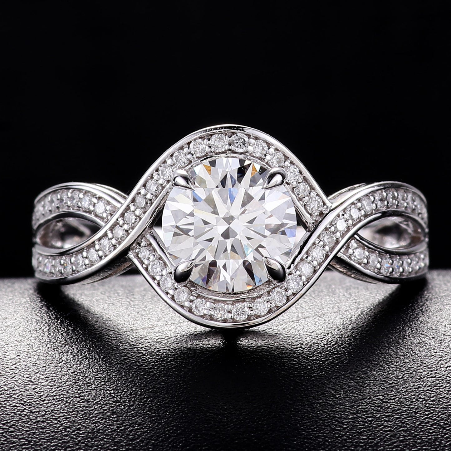 Cultured Diamond Ring, Elegant Diamond Engagement Ring, Non-Tarnishing 18K Gold Lab-Grown Diamond Ring