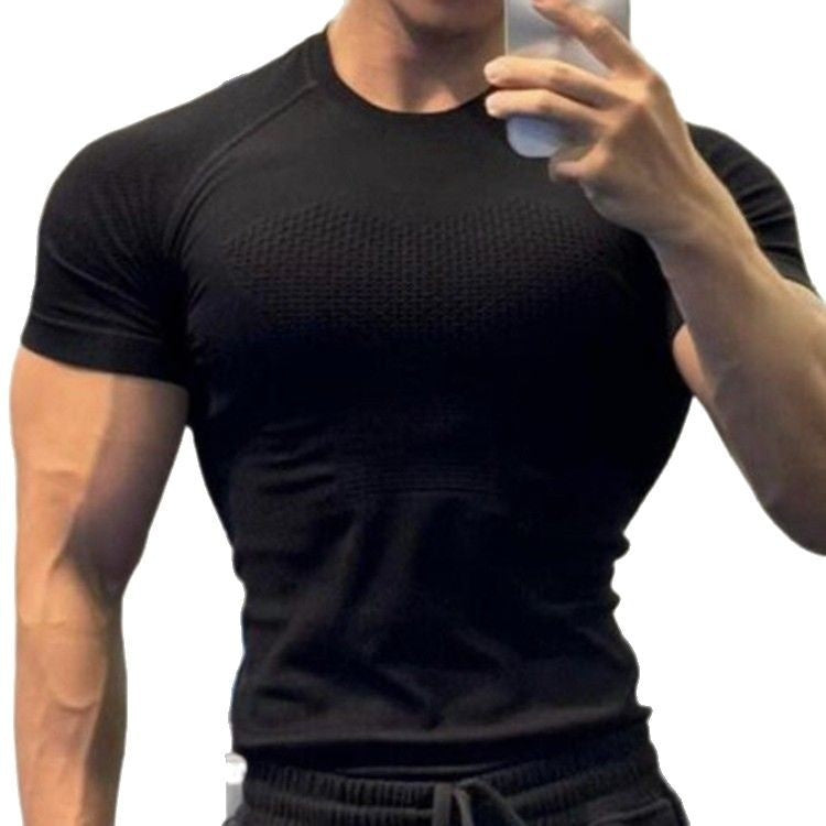 Seamless Short-Sleeve Sports T-Shirt For Professional Fitness Wear