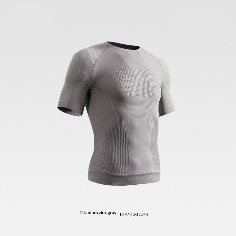 Seamless Short-Sleeve Sports T-Shirt For Professional Fitness Wear