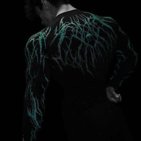 Long-sleeved stretch quick-drying tight-fitting garment for fitness