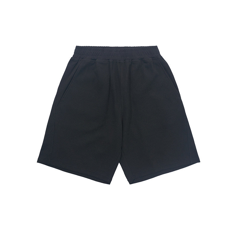 Light Luxury Waffle Sweat-absorbent Quick-drying POLO Short Sleeve Shorts Suit