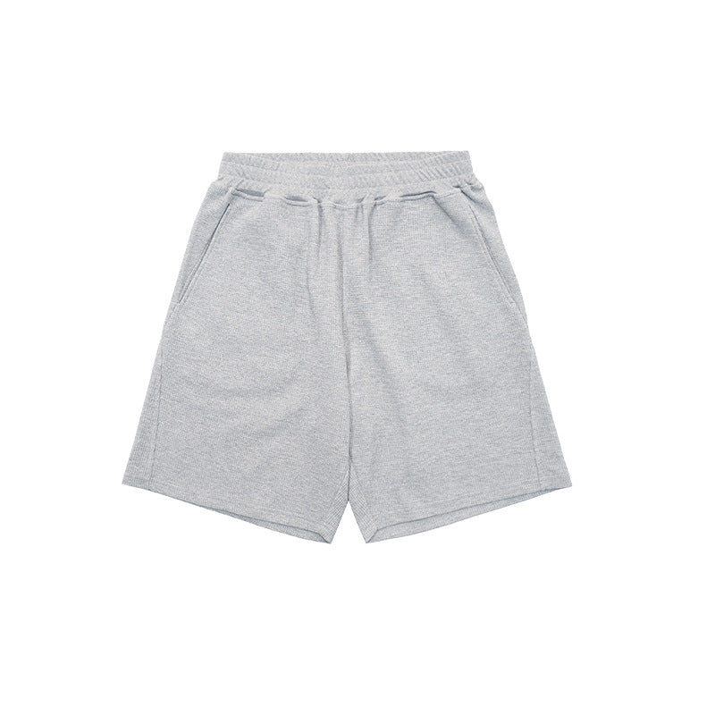 Light Luxury Waffle Sweat-absorbent Quick-drying POLO Short Sleeve Shorts Suit