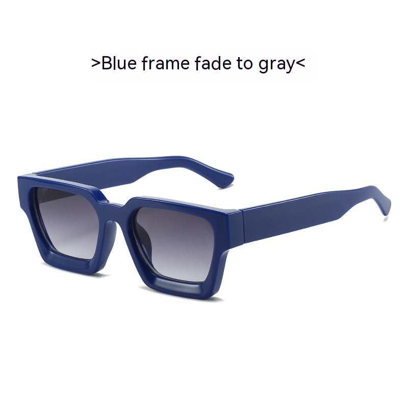 Minimalist And Versatile European And American Thick Frame Sunglasses