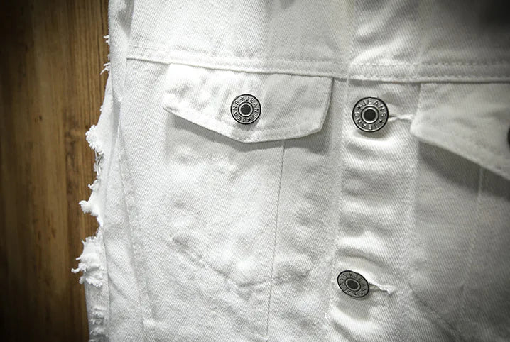 Men's Ripped Denim Jacket