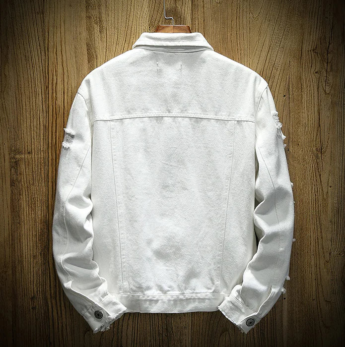 Men's Ripped Denim Jacket